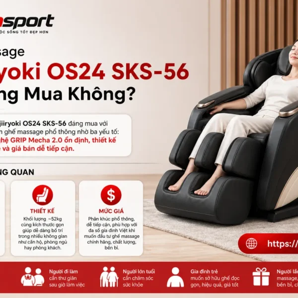 Ghế Massage Fujiiryoki OS24 SKS-56 Có Đáng Mua