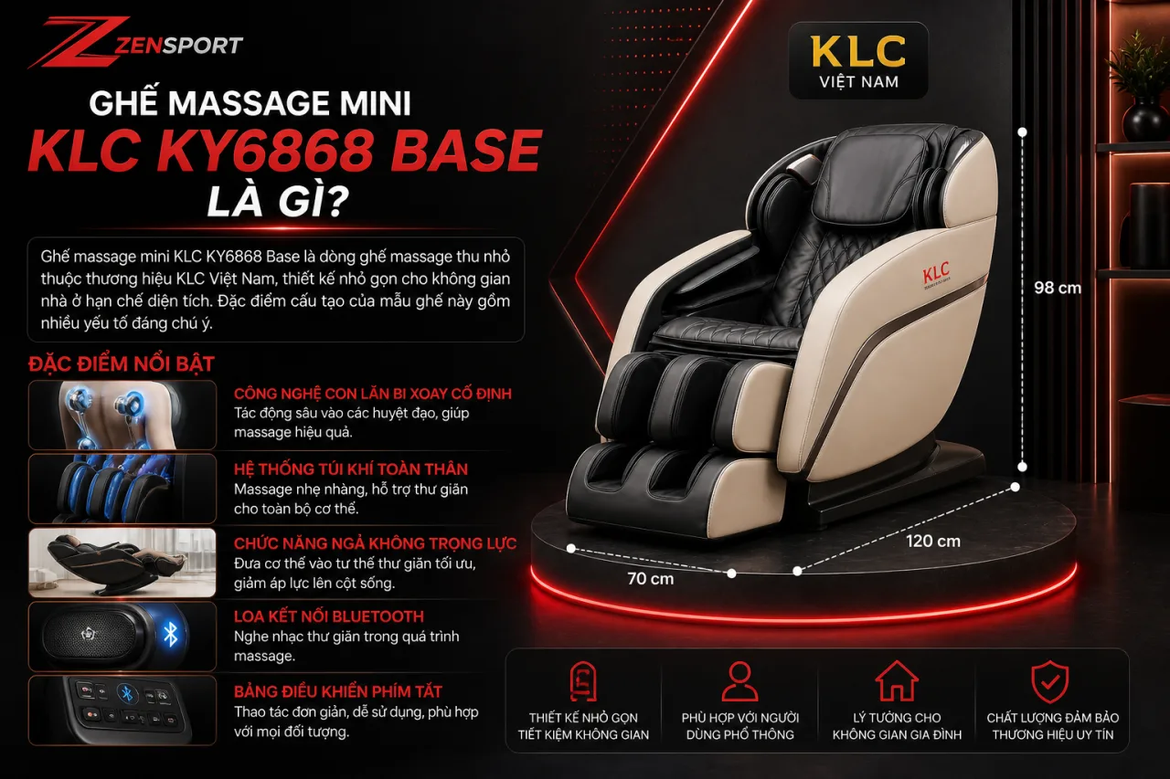 Ghế massage mini KLC KY6868 Base Ghế massage mini KLC KY6868 Base
