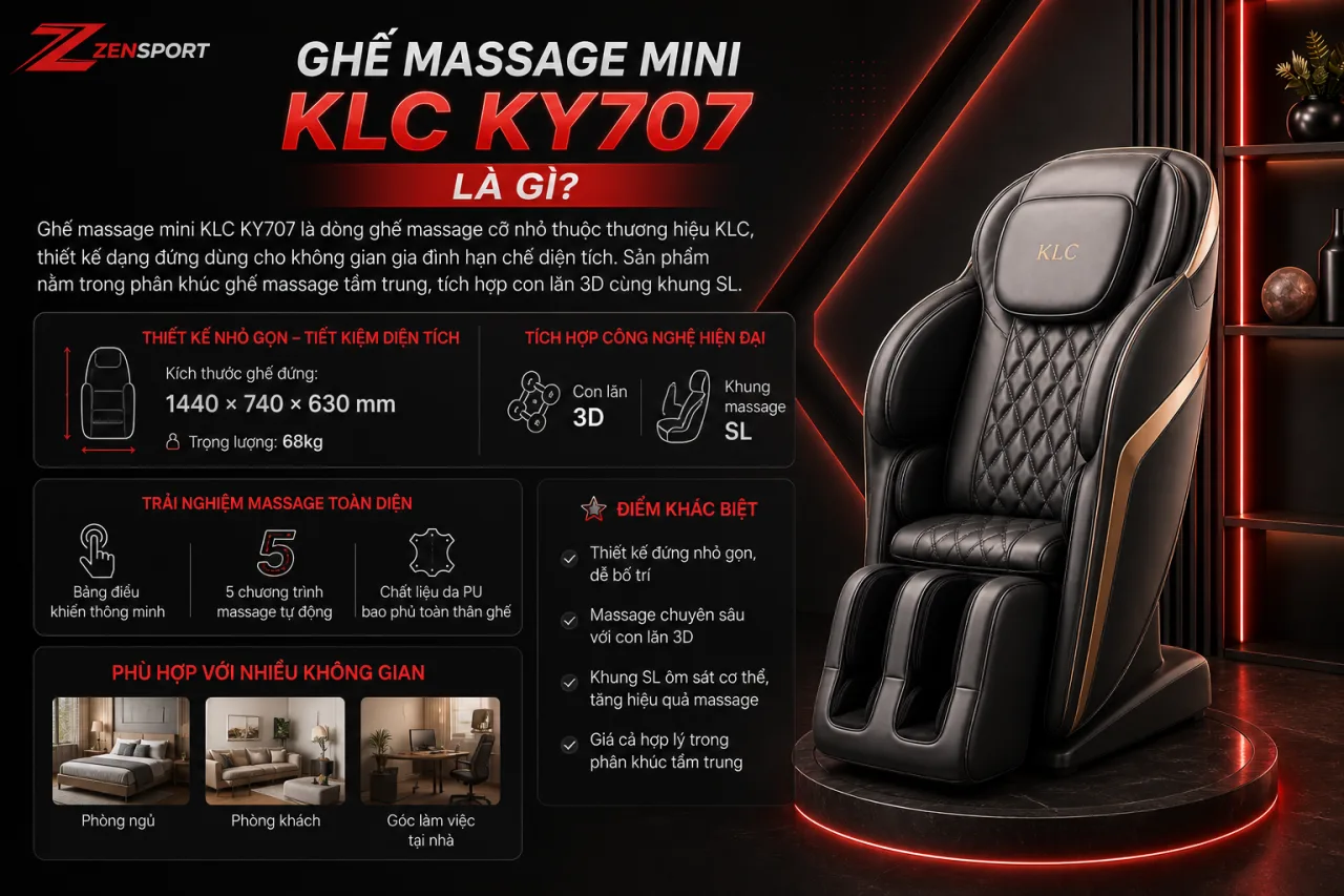 Ghế massage mini KLC KY707 Ghế massage mini KLC KY707