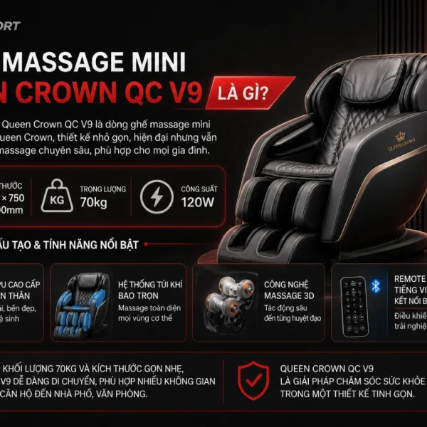 Ghế massage mini Queen Crown QC V9