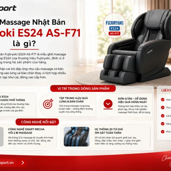 Ghế Massage Nhật Bản Fujiiryoki ES24 AS-F71