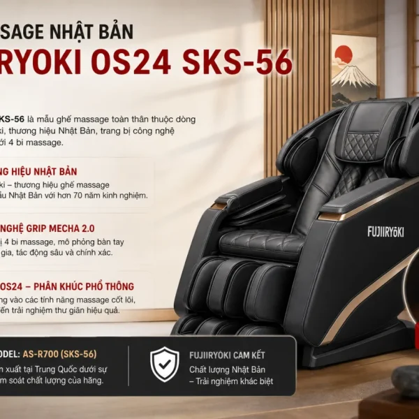 Ghế Massage Nhật Bản Fujiiryoki OS24 SKS-56