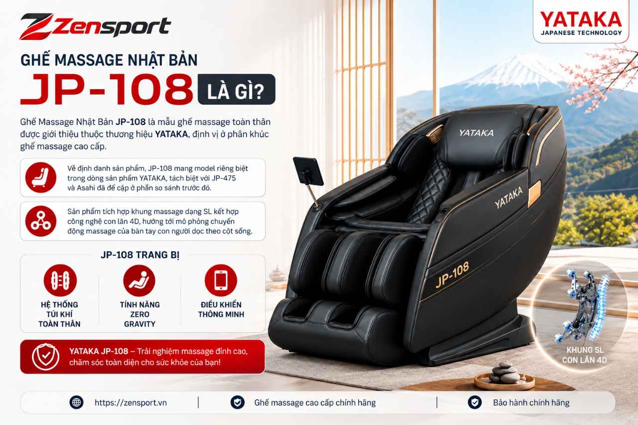 Ghế Massage Nhật Bản JP-108 là gì