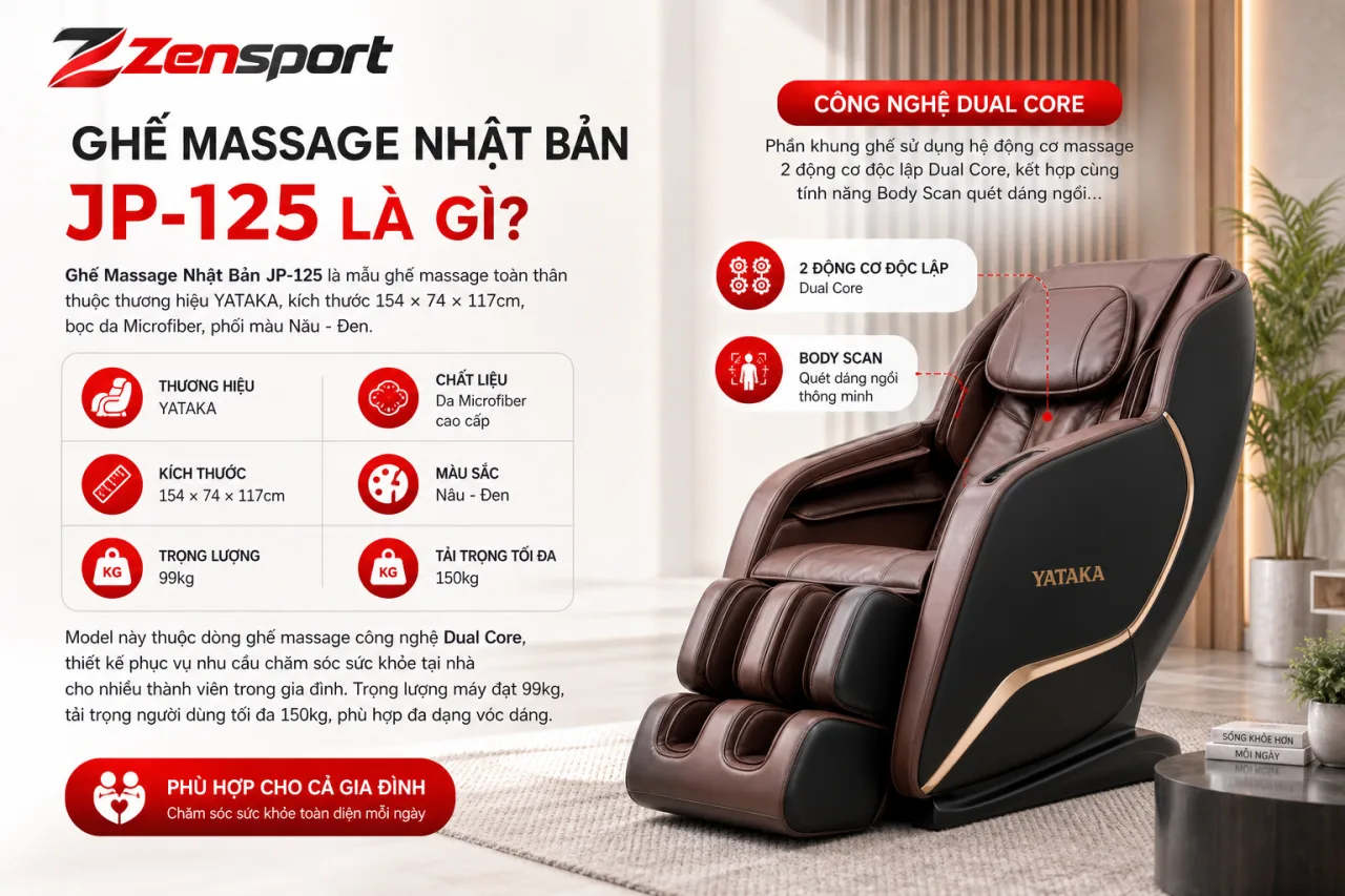 Ghế Massage Nhật Bản JP-125 Ghế Massage Nhật Bản JP-125