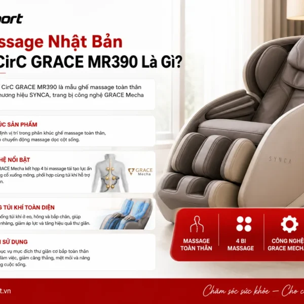 Ghế Massage Nhật Bản SYNCA CirC GRACE MR390