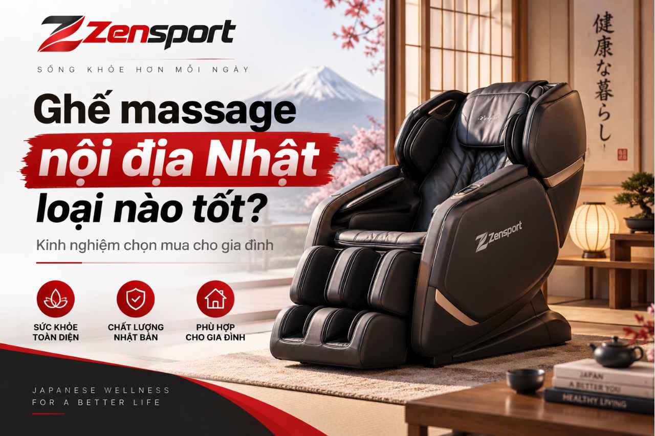 Ghế Massage Nội Địa Nhật Loại Nào Tốt Cho Gia Đình?