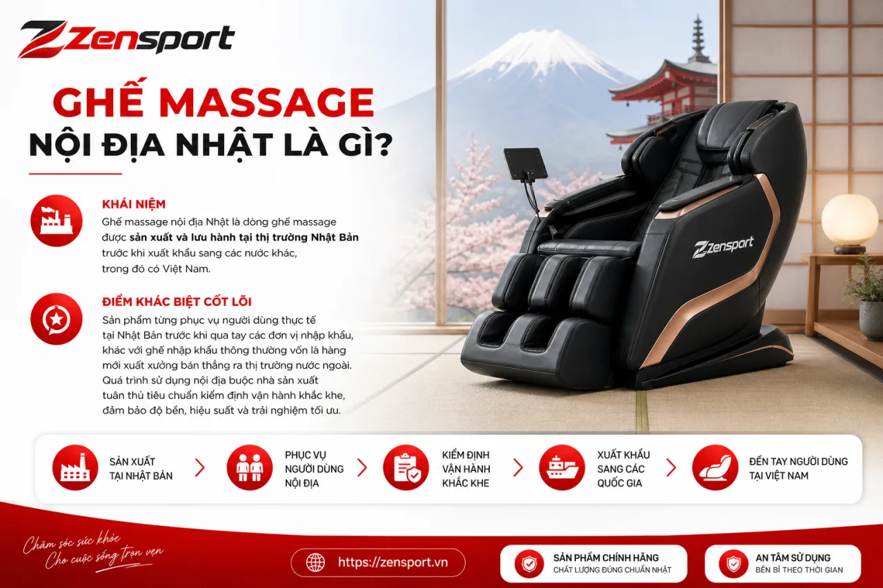Ghế massage nội địa Nhật Ghế massage nội địa Nhật