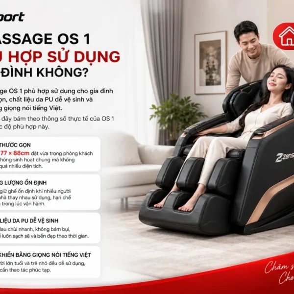 Ghế massage OS 1 có phù hợp sử dụng cho gia đình