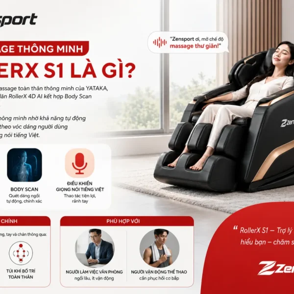 Ghế massage thông minh RollerX S1