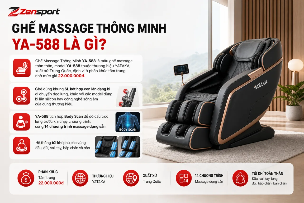 Ghế Massage Thông Minh YA-588 Ghế Massage Thông Minh YA-588