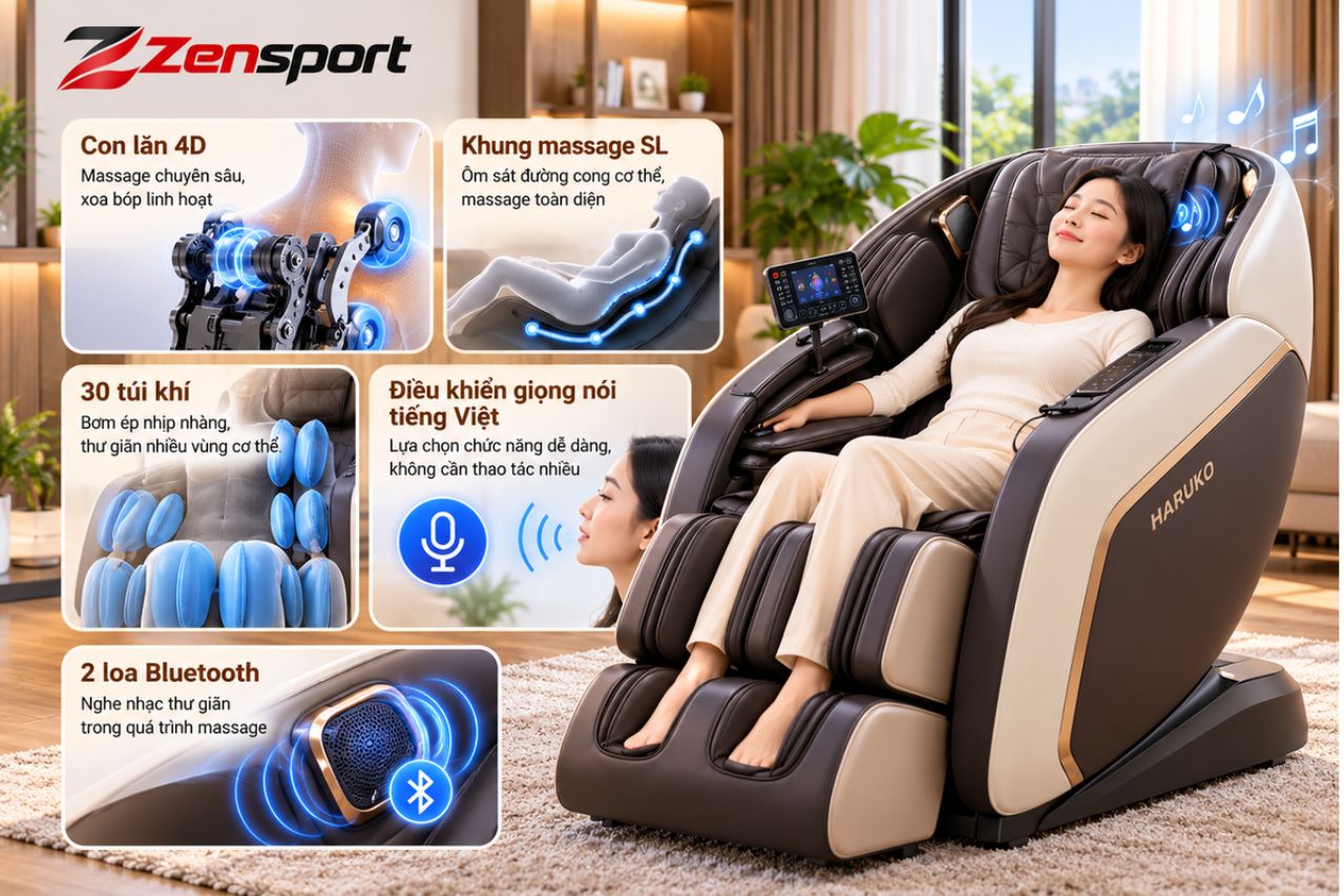 Ghế massage toàn thân Haruko A6 Pro 2026 là gì?