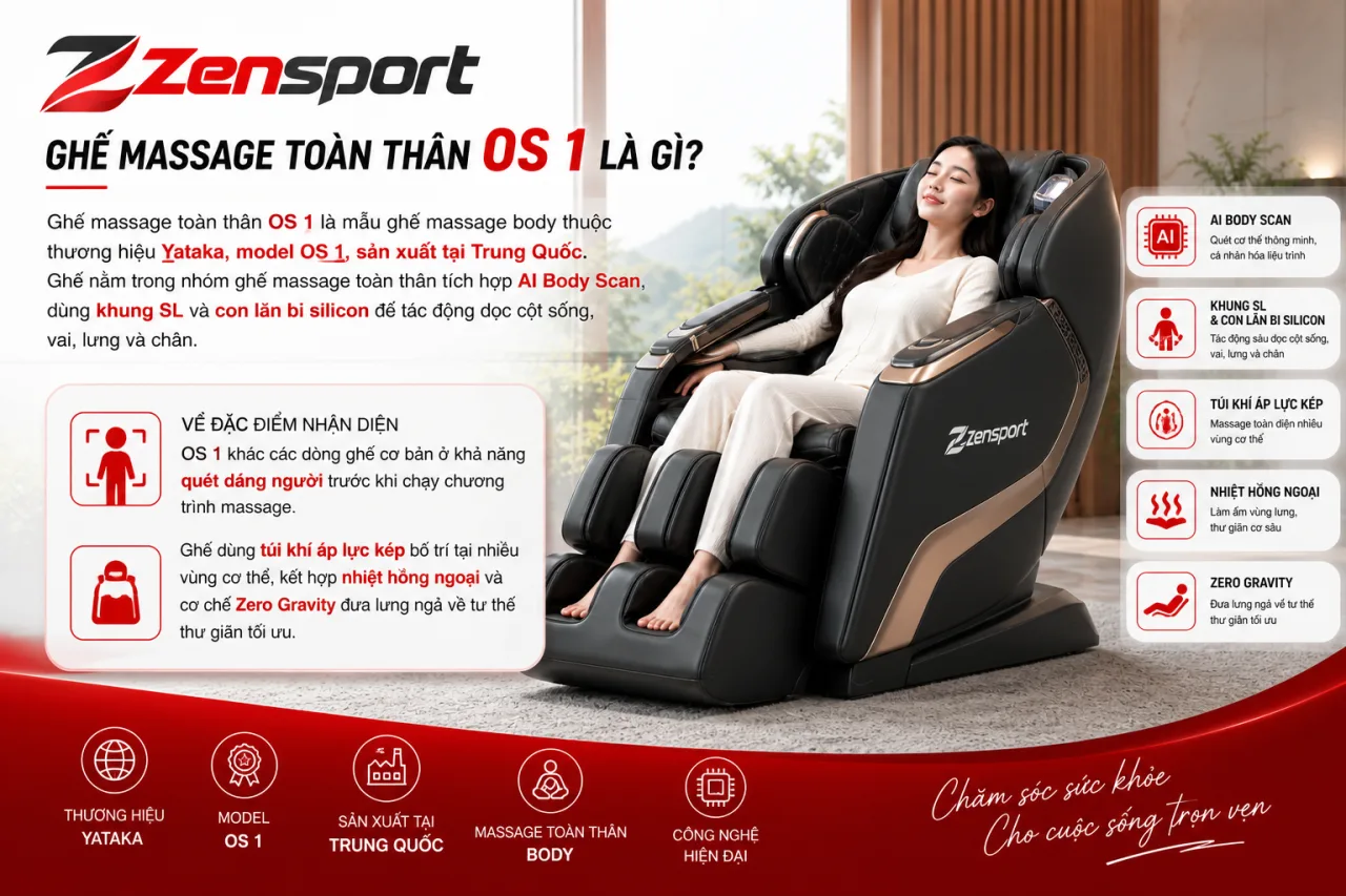 Ghế massage toàn thân OS 1 Ghế massage toàn thân OS 1