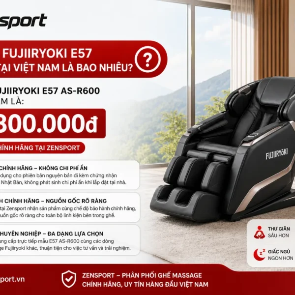 Giá bán Fujiiryoki E57 AS-R600 tại Việt Nam là bao nhiêu