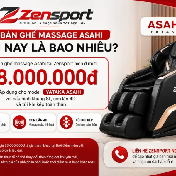 Giá Bán Ghế Massage Asahi Hiện Nay Là Bao Nhiêu