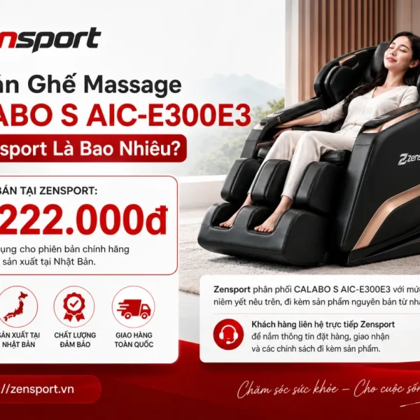 Giá Bán Ghế Massage CALABO S AIC-E300E3 Tại Zensport Là Bao Nhiêu