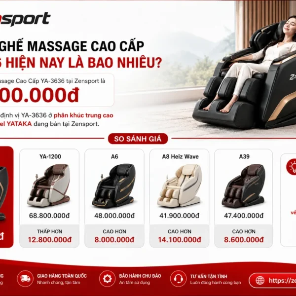 Giá bán Ghế Massage Cao Cấp YA-3636 hiện nay là bao nhiêu
