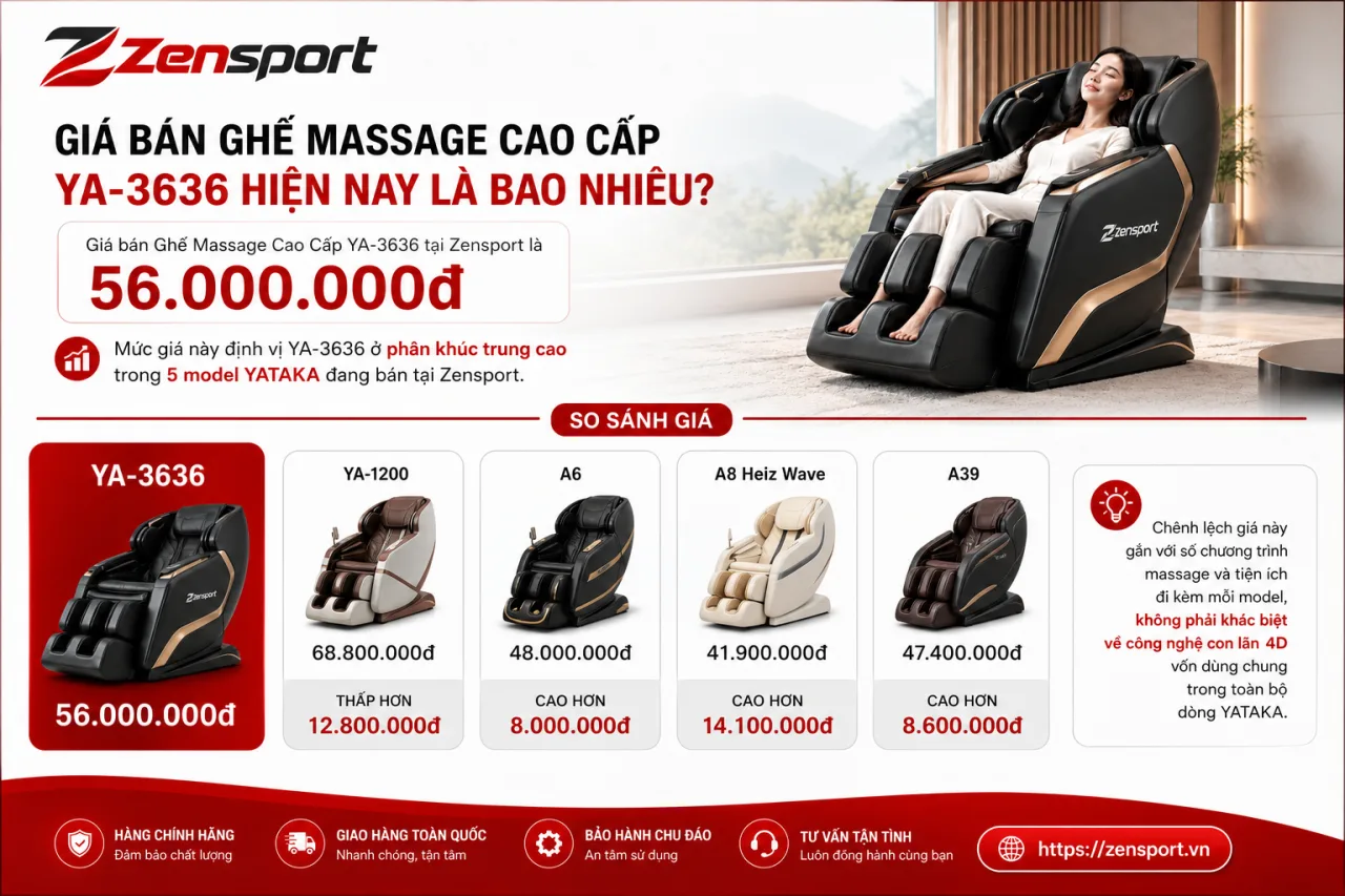 Giá bán Ghế Massage Cao Cấp YA-3636 hiện nay là bao nhiêu Giá bán Ghế Massage Cao Cấp YA-3636 hiện nay là bao nhiêu