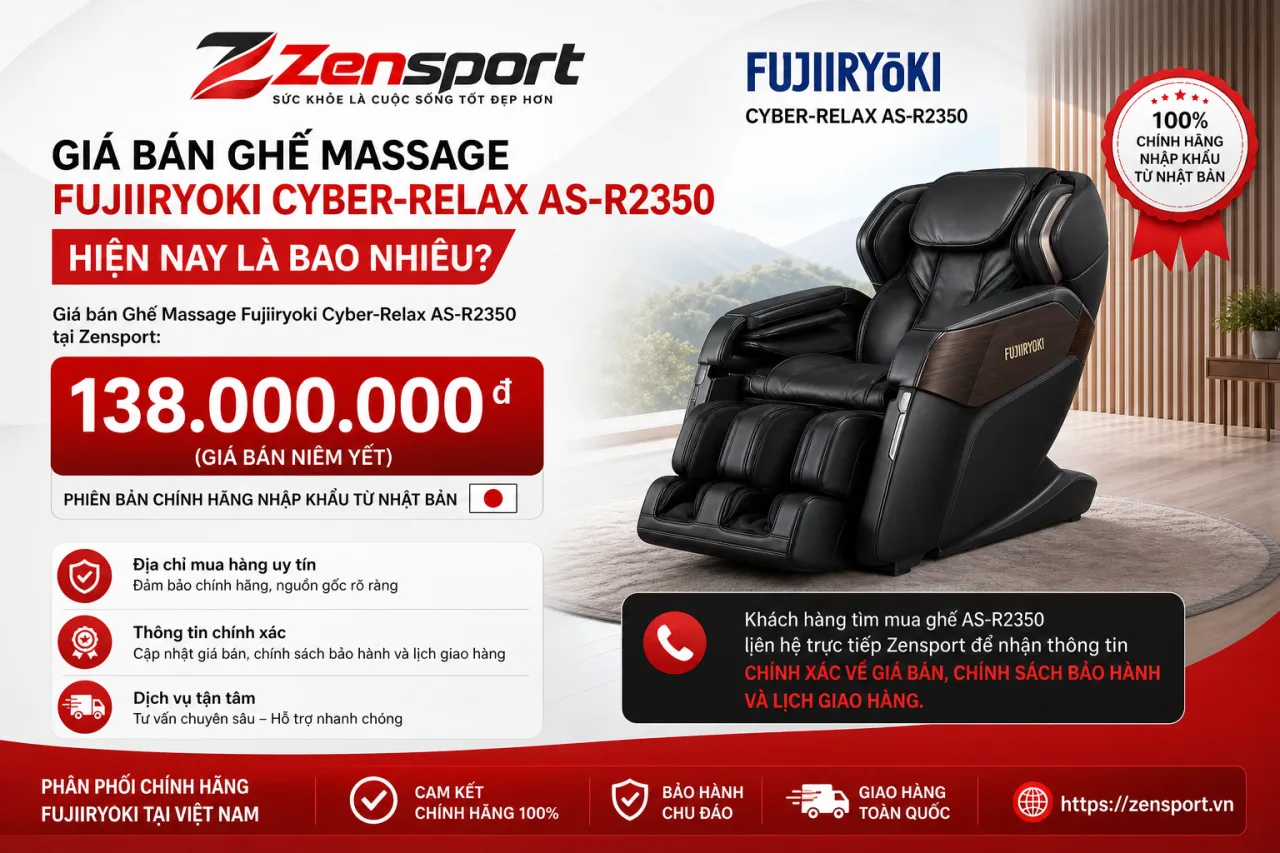 Giá Bán Ghế Massage Fujiiryoki Cyber-Relax AS-R2350 Hiện Nay Là Bao Nhiêu Giá Bán Ghế Massage Fujiiryoki Cyber-Relax AS-R2350 Hiện Nay Là Bao Nhiêu