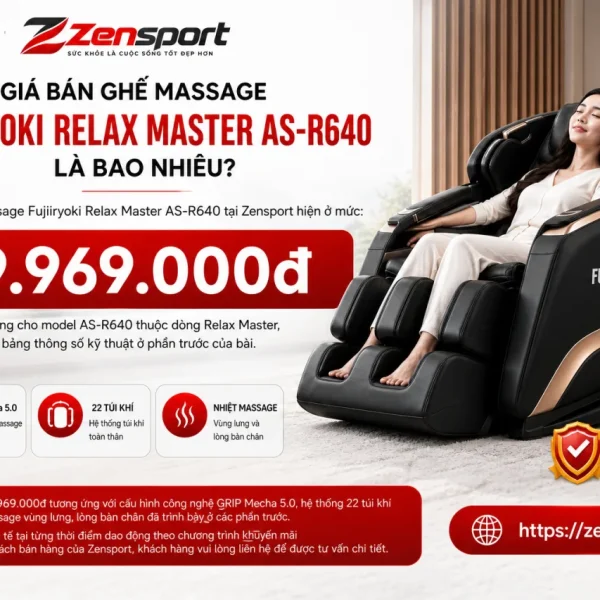 Giá Bán Ghế Massage Fujiiryoki Relax Master AS-R640 Là Bao Nhiêu