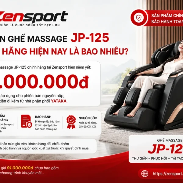 Giá Bán Ghế Massage JP-125 Chính Hãng Hiện Nay Là Bao Nhiêu