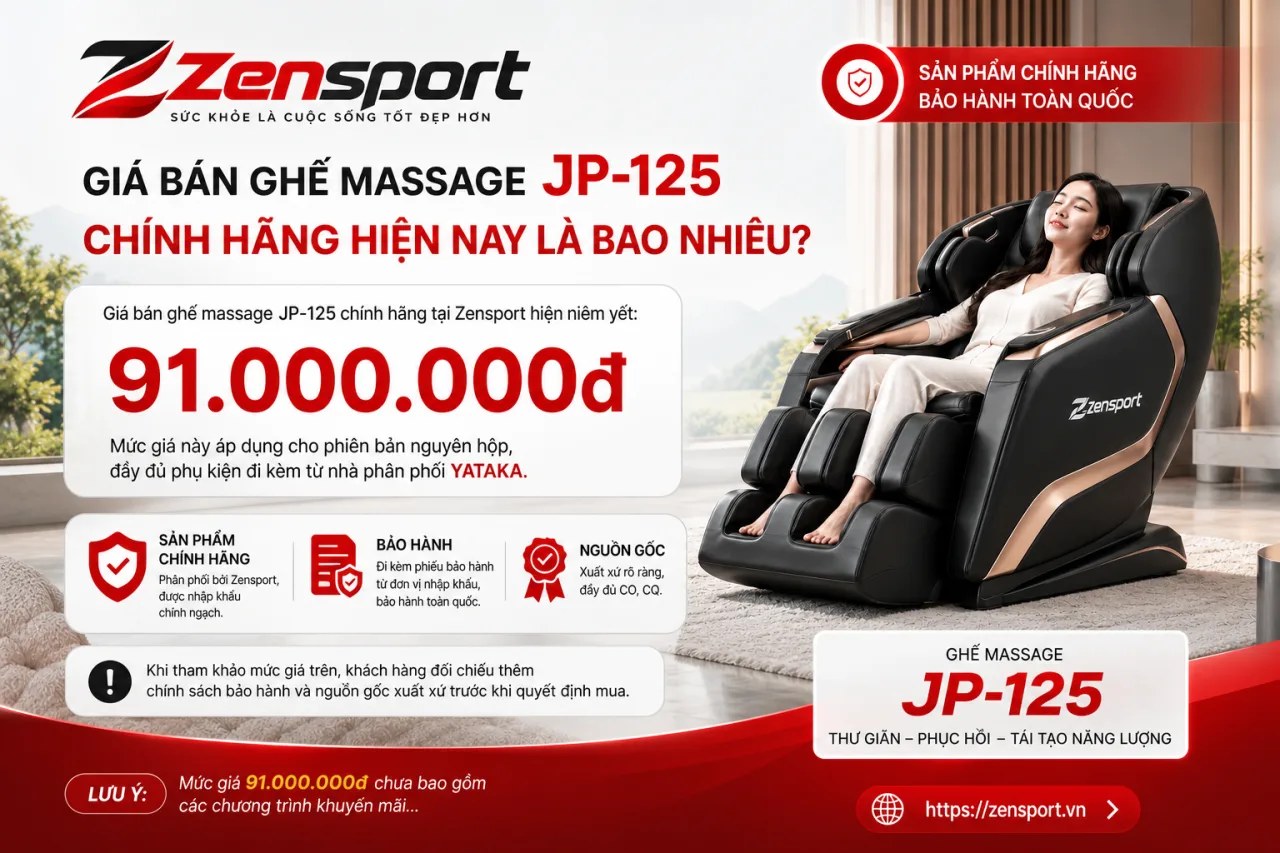 Giá Bán Ghế Massage JP-125 Chính Hãng Hiện Nay Là Bao Nhiêu Giá Bán Ghế Massage JP-125 Chính Hãng Hiện Nay Là Bao Nhiêu