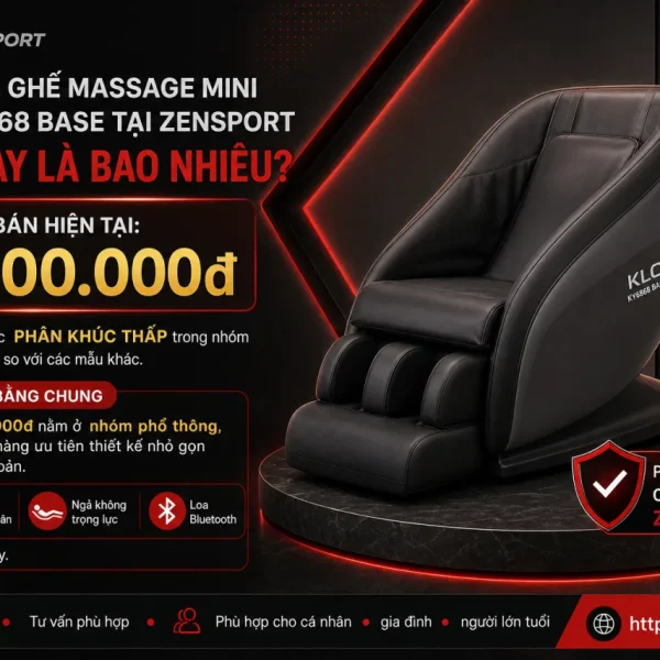 Giá bán Ghế massage mini KLC KY6868 Base tại Zensport hiện nay là bao nhiêu