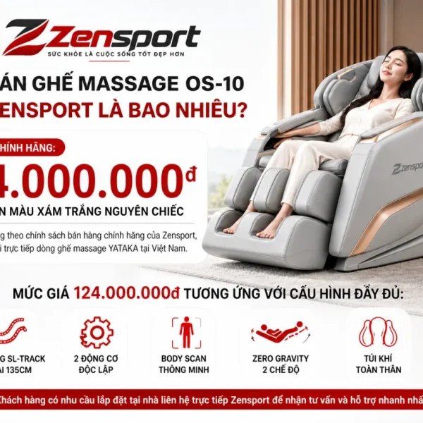 Giá bán Ghế Massage OS-10 tại Zensport là bao nhiêu