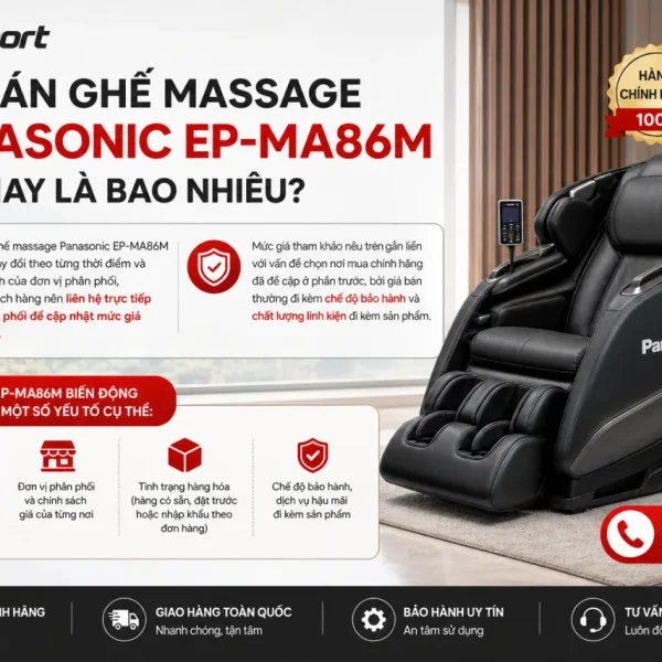Giá Bán Ghế Massage Panasonic EP-MA86M Hiện Nay Là Bao Nhiêu