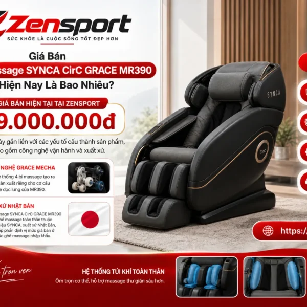 Giá Bán Ghế Massage SYNCA CirC GRACE MR390 Hiện Nay Là Bao Nhiêu