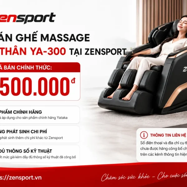 Giá bán Ghế Massage Toàn Thân YA-300 tại Zensport là bao nhiêu
