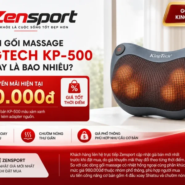 Giá bán gối massage KingTech KP-500 hiện nay là bao nhiêu