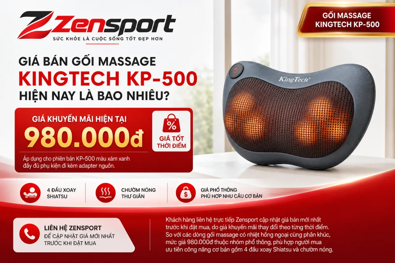 Giá bán gối massage KingTech KP-500 hiện nay là bao nhiêu Giá bán gối massage KingTech KP-500 hiện nay là bao nhiêu