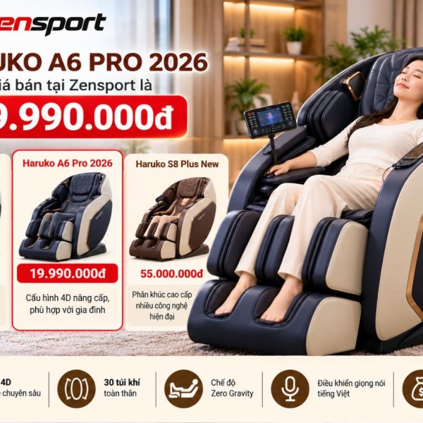 Giá bán Haruko A6 Pro 2026 tại Zensport là bao nhiêu?
