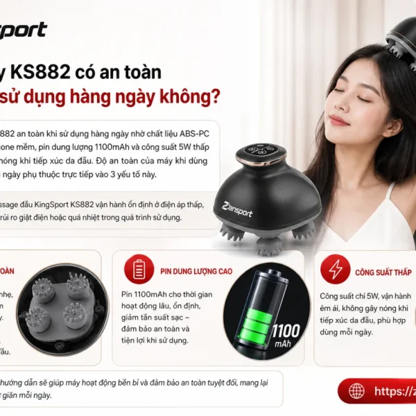 Máy KS882 có an toàn khi sử dụng hàng ngày