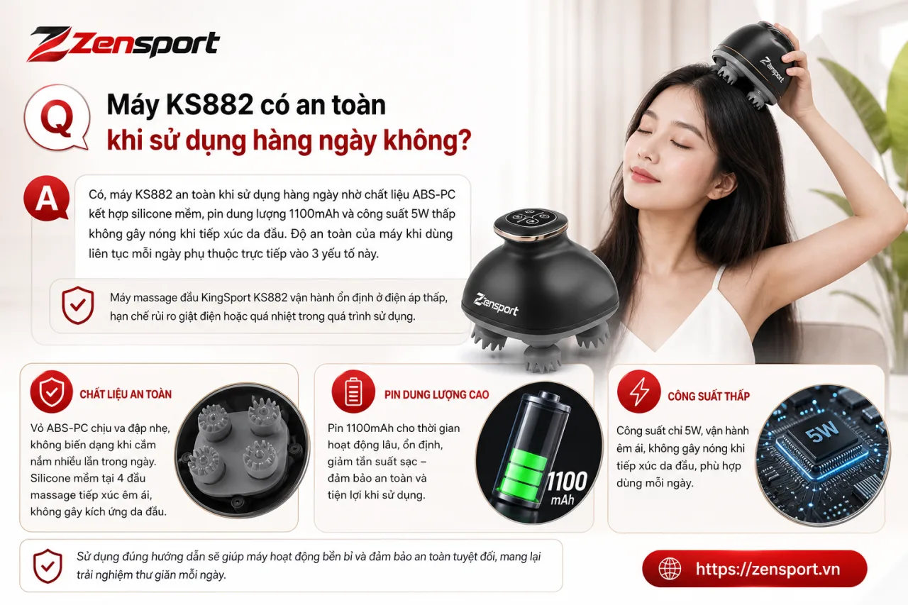 Máy KS882 có an toàn khi sử dụng hàng ngày Máy KS882 có an toàn khi sử dụng hàng ngày