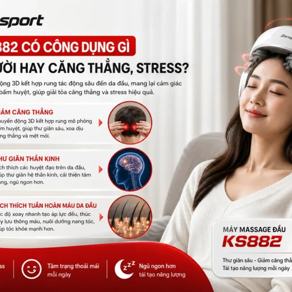 Máy KS882 có công dụng gì cho người hay căng thẳng, stress