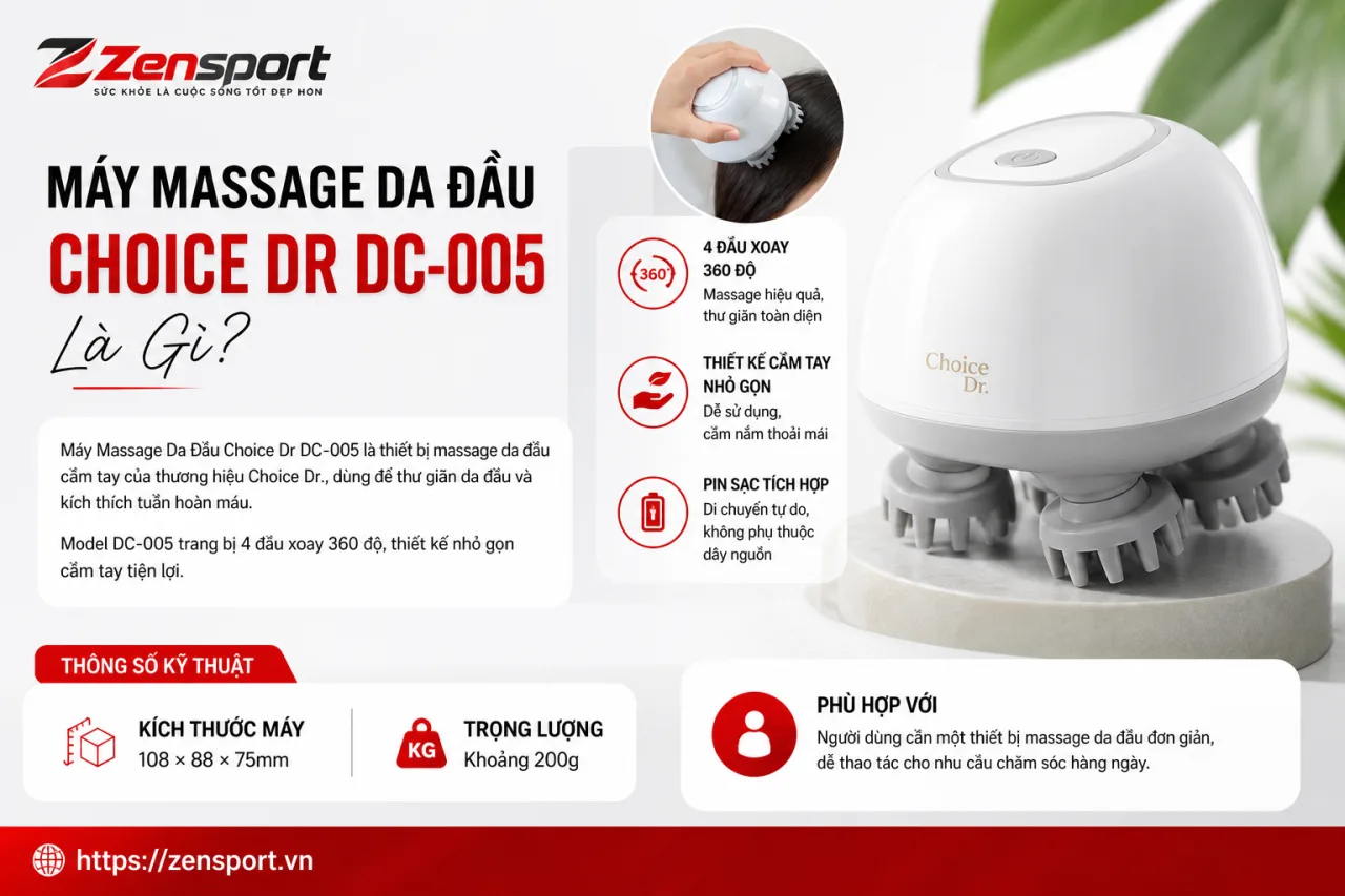 Máy Massage Da Đầu Choice Dr DC-005 Máy Massage Da Đầu Choice Dr DC-005