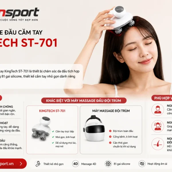 Máy massage đầu cầm tay KingTech ST-701