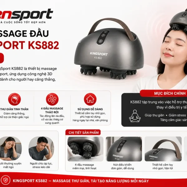 Máy massage đầu KingSport KS882