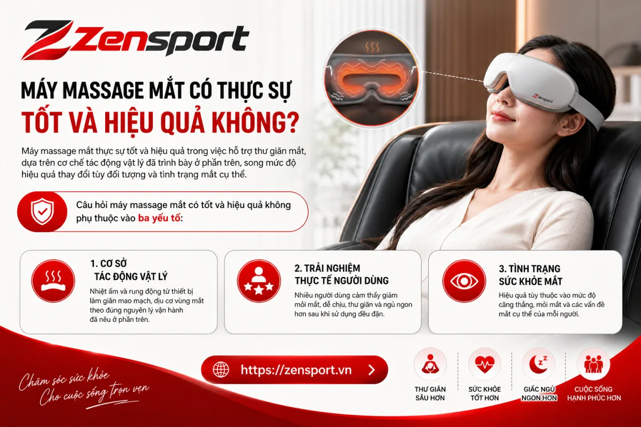 Máy massage mắt có thực sự tốt và hiệu quả Máy massage mắt có thực sự tốt và hiệu quả