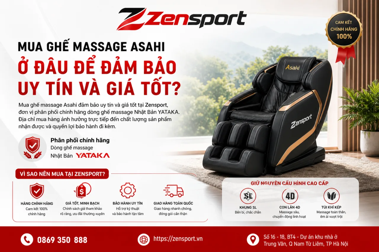 Mua Ghế Massage Asahi Ở Đâu Để Đảm Bảo Uy Tín Và Giá Tốt