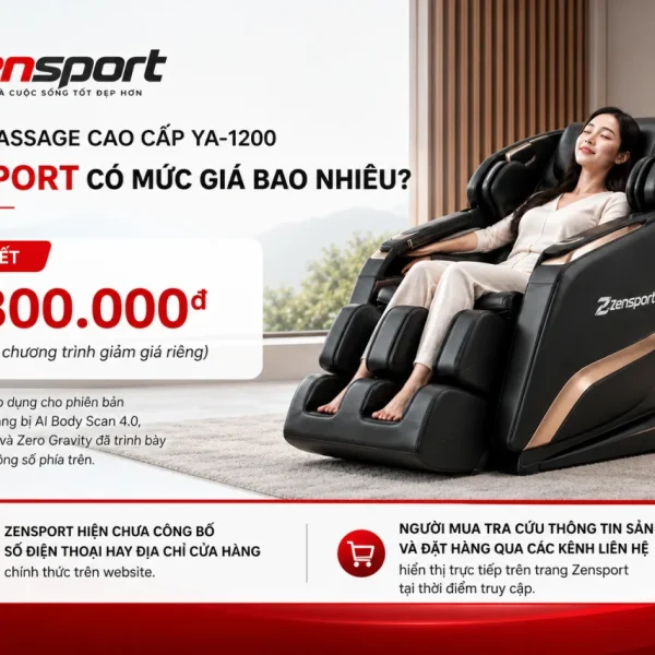 Mua Ghế Massage Cao Cấp YA-1200 ở Zensport có mức giá bao nhiêu