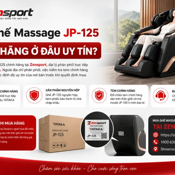 Mua Ghế Massage JP-125 Chính Hãng Ở Đâu Uy Tín