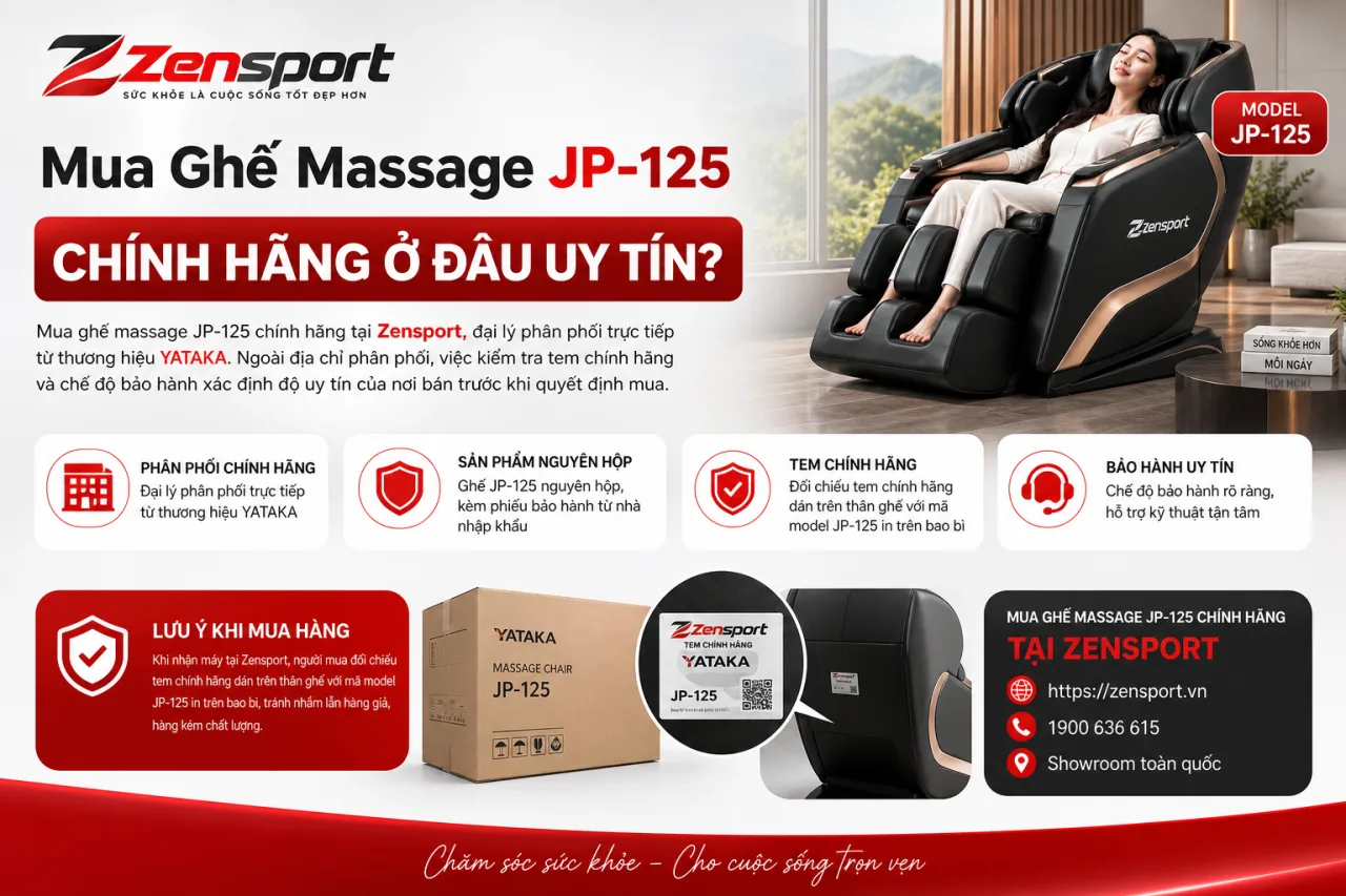 Mua Ghế Massage JP-125 Chính Hãng Ở Đâu Uy Tín Mua Ghế Massage JP-125 Chính Hãng Ở Đâu Uy Tín