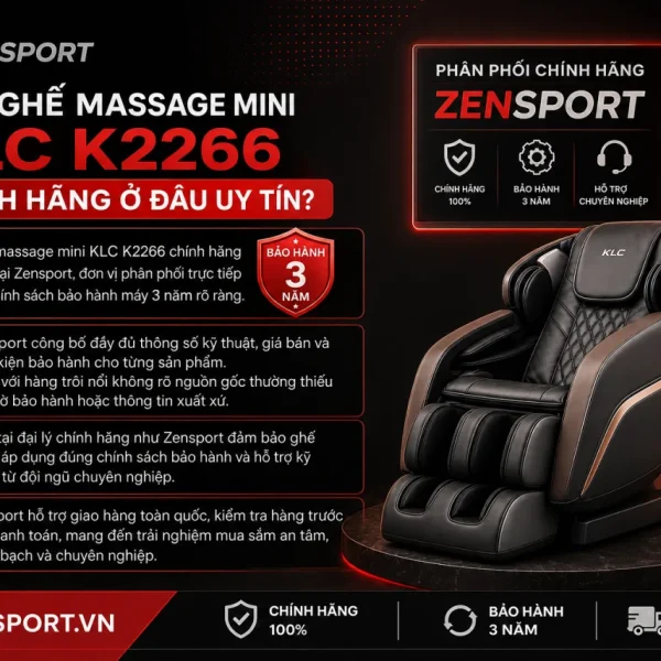 Mua Ghế massage mini KLC K2266 chính hãng ở đâu uy tín