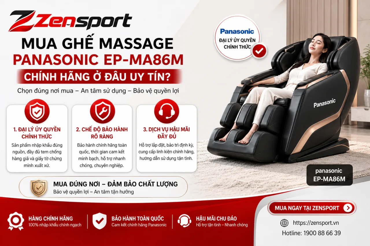Mua Ghế Massage Panasonic EP-MA86M Chính Hãng Ở Đâu Uy Tín