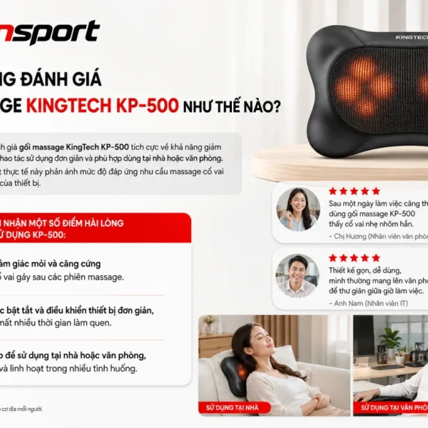Người dùng đánh giá gối massage KingTech KP-500