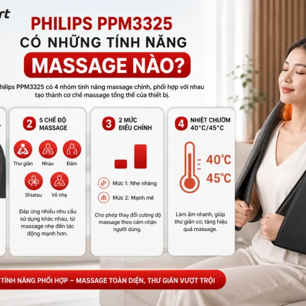 Philips PPM3325 có những tính năng massage nào