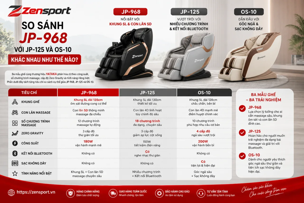 So Sánh JP-968 Với JP-125 Và OS-10 Khác Nhau So Sánh JP-968 Với JP-125 Và OS-10 Khác Nhau