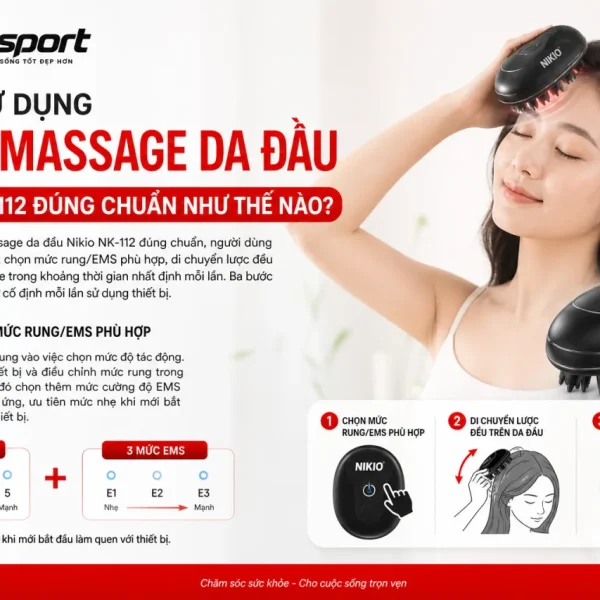 sử dụng Lược massage da đầu Nikio NK-112 đúng chuẩn